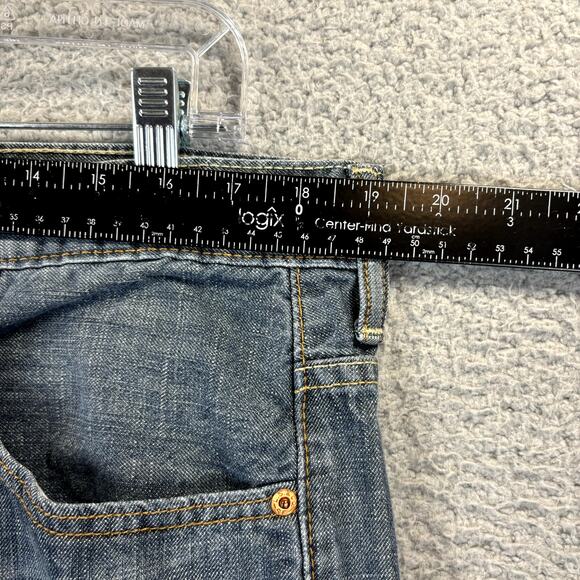 Levis 569 Mens Jeans 36x34 Loose Baggy Straight Blue Denim Cotton (meas 38x32) - Picture 6 of 10